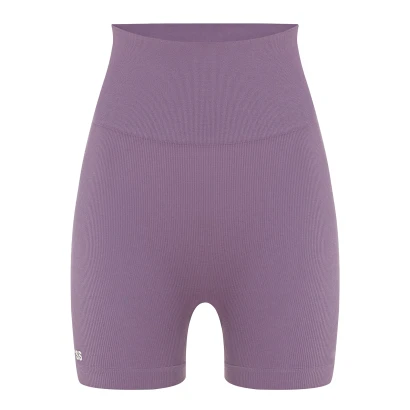 Безшовні шорти в рубчик Plum